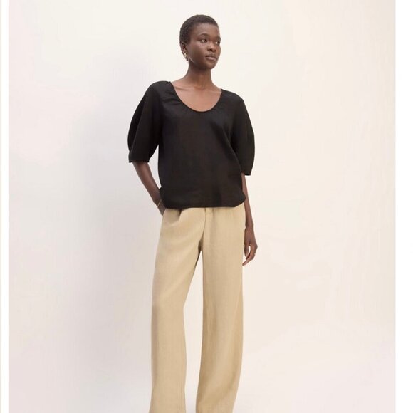 Everlane | The Scoop Top in Linen - Picture 1 of 10